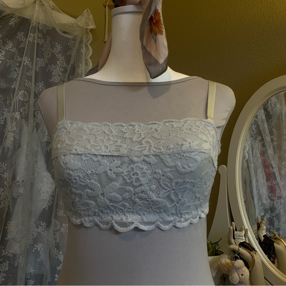 Lace bralette in Light Gray